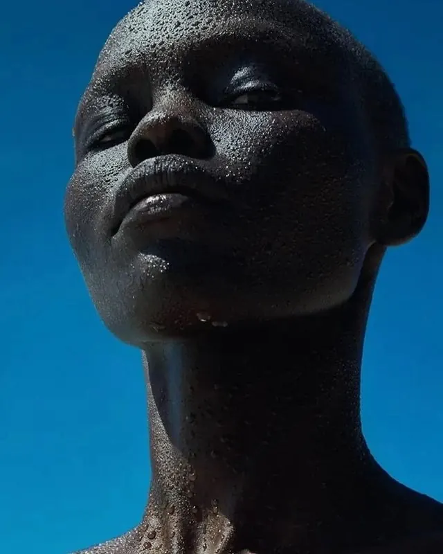 Close-up Portrait of a Child, photographic, organic, high-contrast