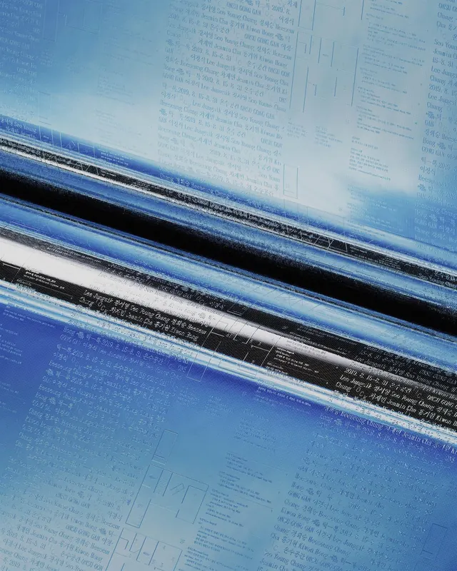 Abstract Blue Data Visualization, minimal, technical, cool
