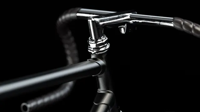 Close-up of Bicycle Handlebars, monochrome, technical, monochrome