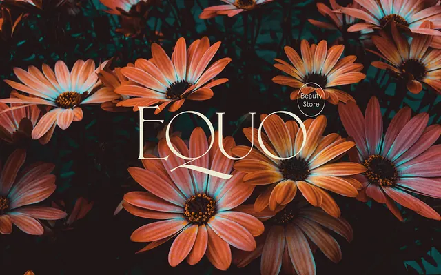 Floral Wordmark Design, organic, maximalist, dark