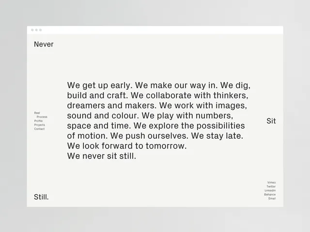 Minimalist Typography Layout, minimal, swiss, monochrome