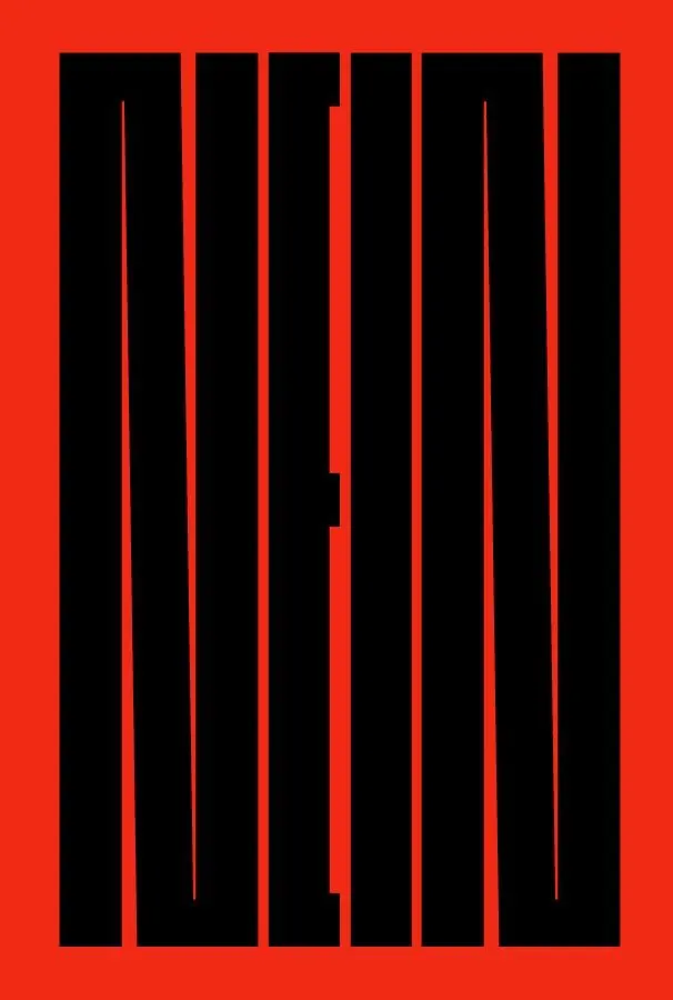 Abstract Vertical Line Graphic, minimal, swiss, high-contrast