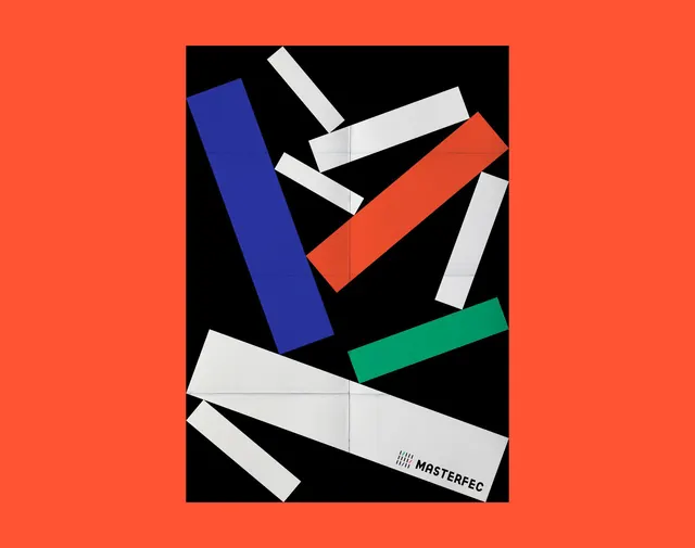 Abstract Geometric Composition, brutalist, neo-brutalist, vibrant