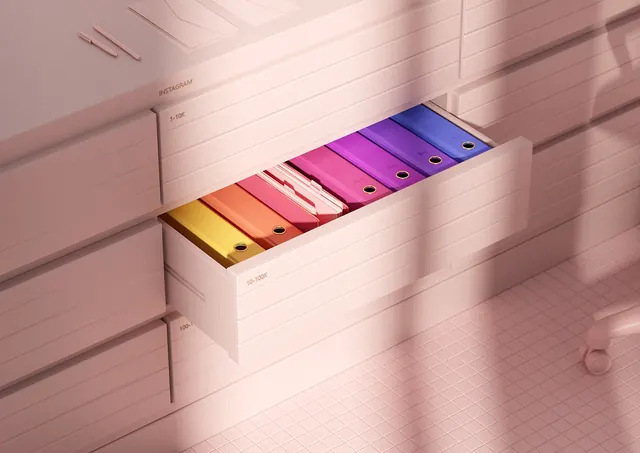 Gradient Color Palette Mockup, minimal, 3d-render, vibrant
