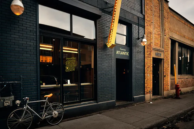 Urban Storefront Architecture, photographic, minimal, dark
