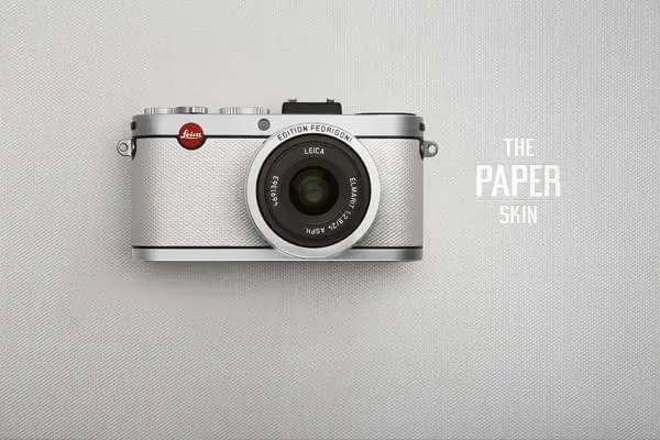 Camera Mockup with Text, minimal, retro, monochrome