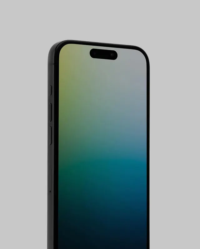 Smartphone Gradient Mockup, minimal, gradient-heavy, vibrant