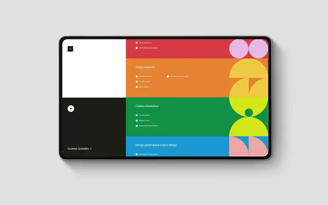 Abstract Geometric UI Mockup, minimal, geometric, vibrant