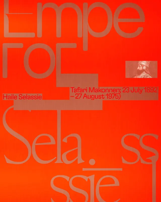Taten Makomero Exhibition Poster, swiss, brutalist, vibrant