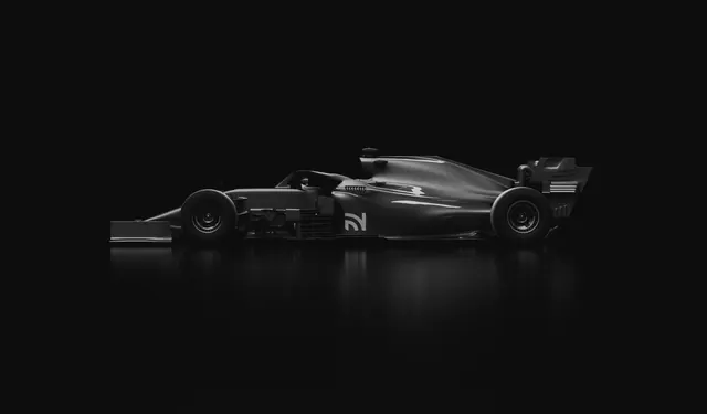 3D Render of a Sleek Sports Car, minimal, luxury, dark
