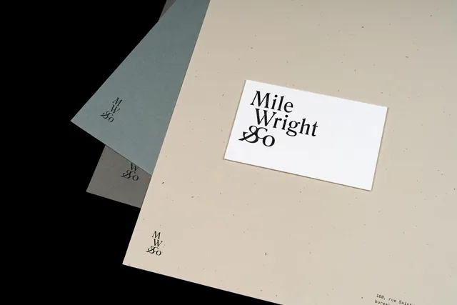 Mile High Wordmark Mockup, minimal, swiss, light