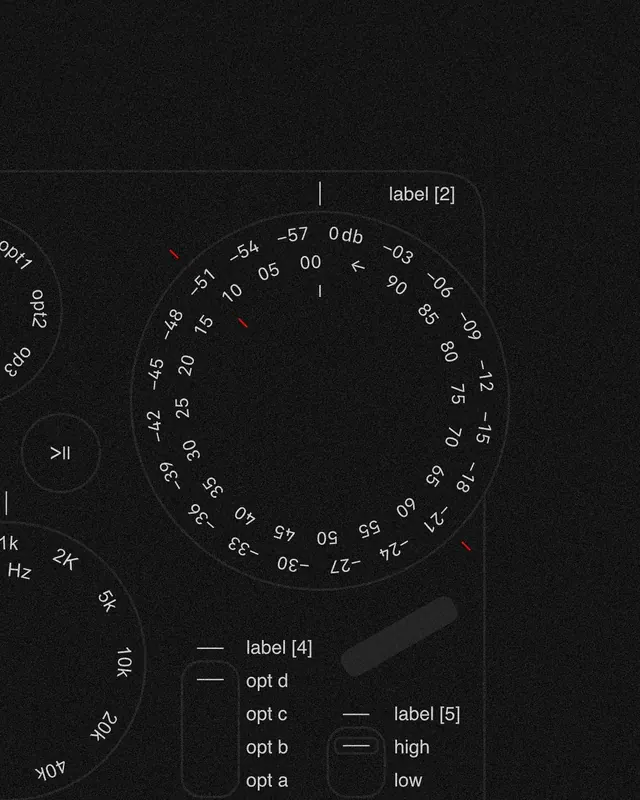Technical Data Visualization Interface, minimal, dark-mode, dark