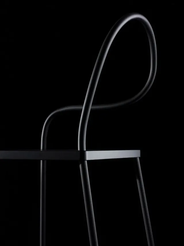 Minimalist Black Chair Silhouette, minimal, monochrome, dark