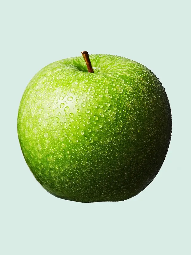 Green Apple Photograph, photographic, minimal, vibrant