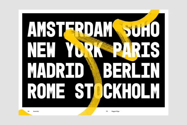 City Names Typography Poster, swiss, minimal, high-contrast