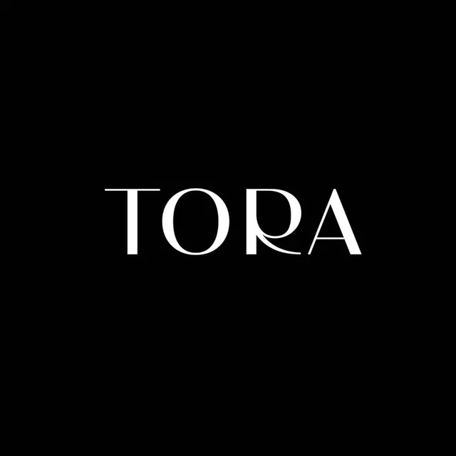 TORA Wordmark, minimal, luxury, monochrome