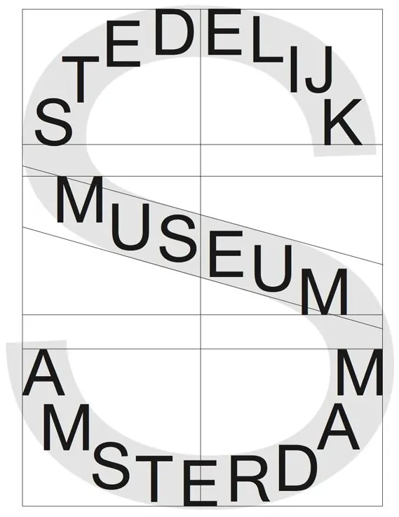 Stedelijk Museum Amsterdam Wordmark, minimal, swiss, monochrome