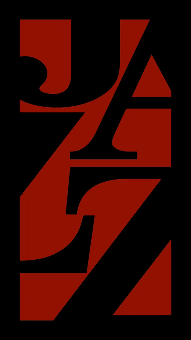 Abstract Geometric Typography, minimal, brutalist, high-contrast