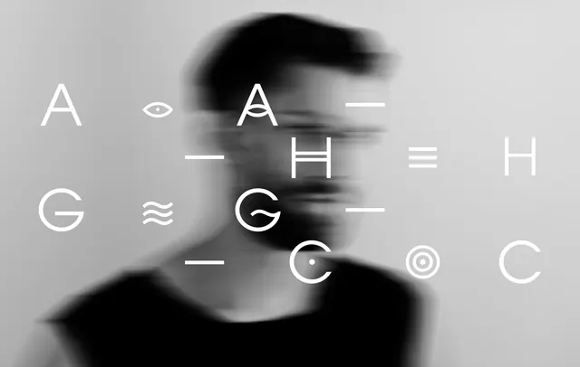 Typography Overlay Portrait, minimal, monochrome, monochrome