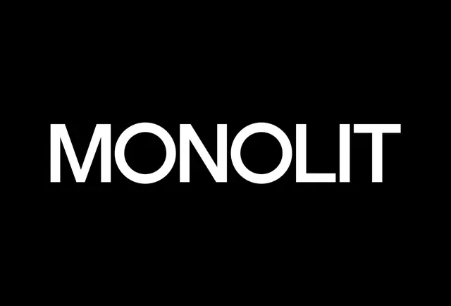 MONOLIT Wordmark, minimal, swiss, high-contrast