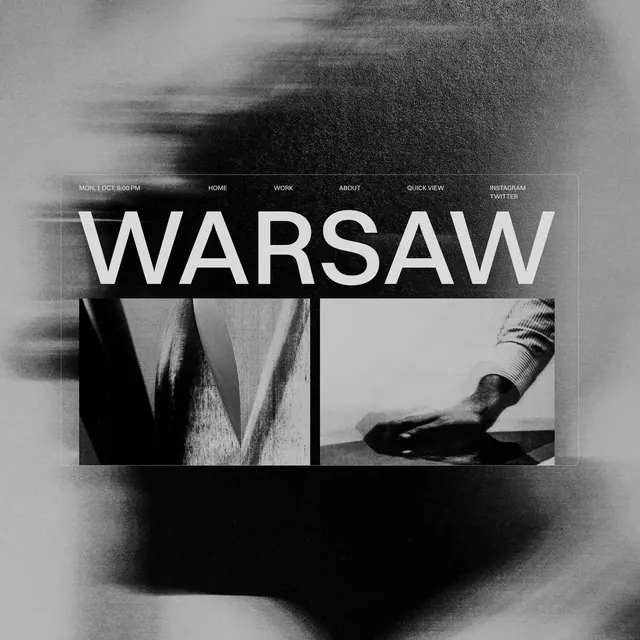 Warsaw Editorial Layout, minimal, swiss, monochrome