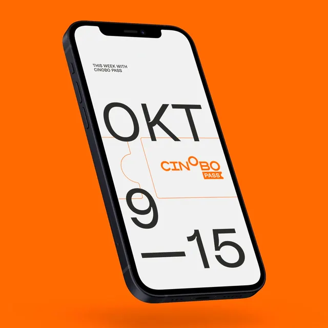 Smartphone UI Mockup with Minimalist Typography, minimal, swiss, high-contrast