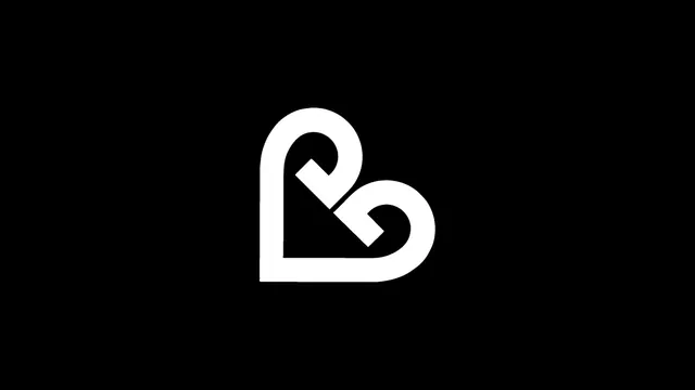 Abstract Geometric Logo, minimal, monochrome, high-contrast