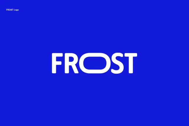 FROST Wordmark, minimal, corporate-clean, high-contrast