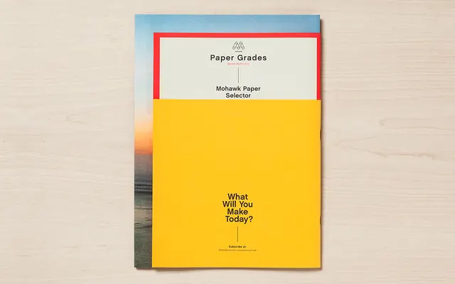 Paper Paper Magazine Cover Mockup, minimal, swiss, high-contrast