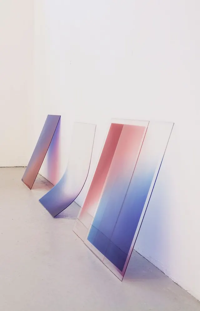 Abstract Geometric Gradient Panels, minimal, geometric, vibrant