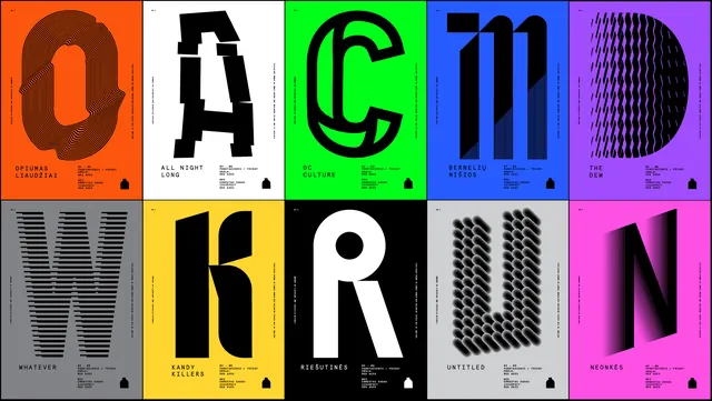 Modern Typography and Logo Grid, minimal, swiss, high-contrast