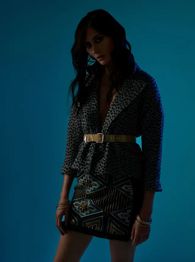 Fashion Editorial Portrait, luxury, photographic, vibrant