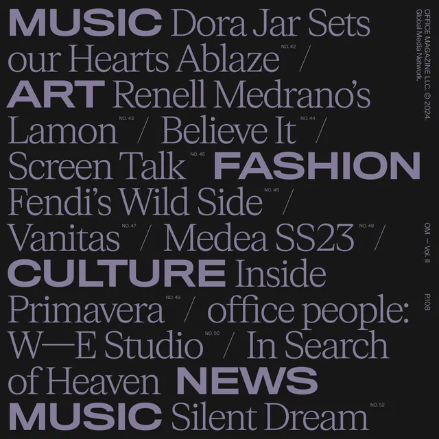 Typography Collage Poster, brutalist, maximalist, high-contrast