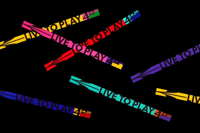 Dynamic Typography Composition, maximalist, geometric, vibrant