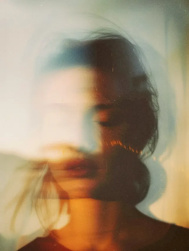 Motion Blur Portrait, abstract, photographic, warm