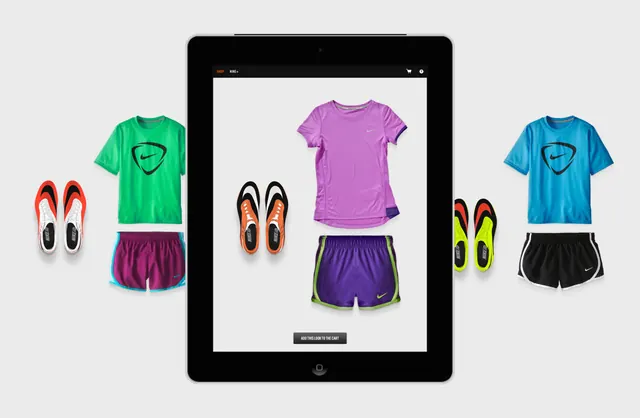 Apparel Design Mockup on Tablet, flat, minimal, vibrant