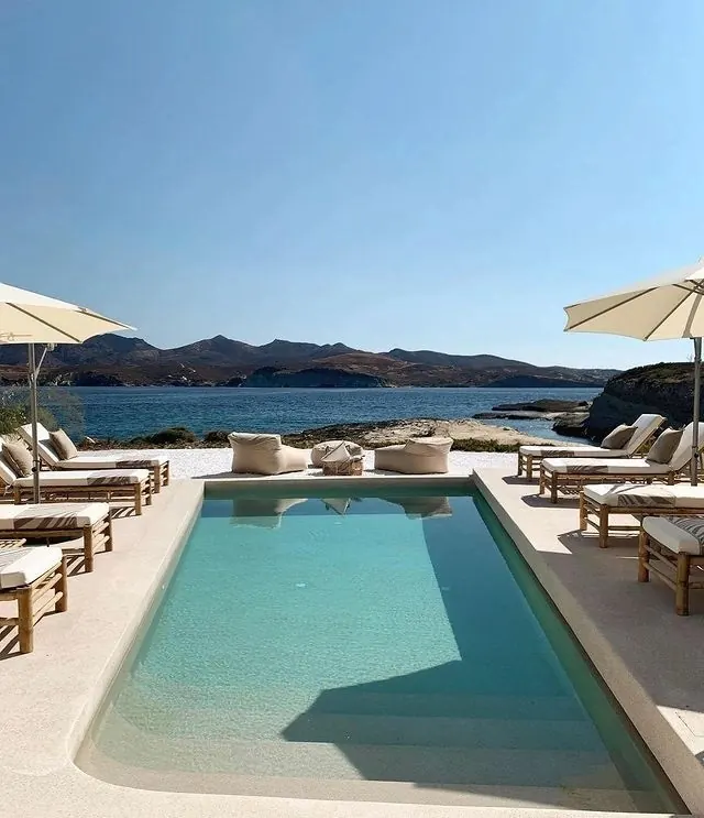 Luxury Beachfront Poolside View, luxury, photographic, light