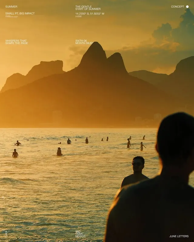 Sunset Beach Landscape Poster, photographic, minimal, warm