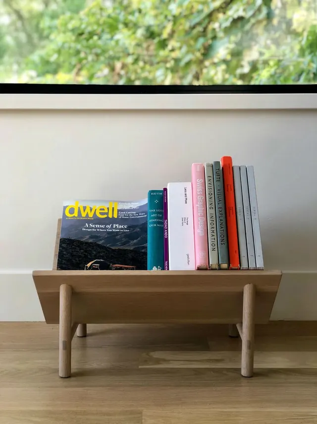 Book Mockup on Wooden Bench, minimal, photographic, vibrant