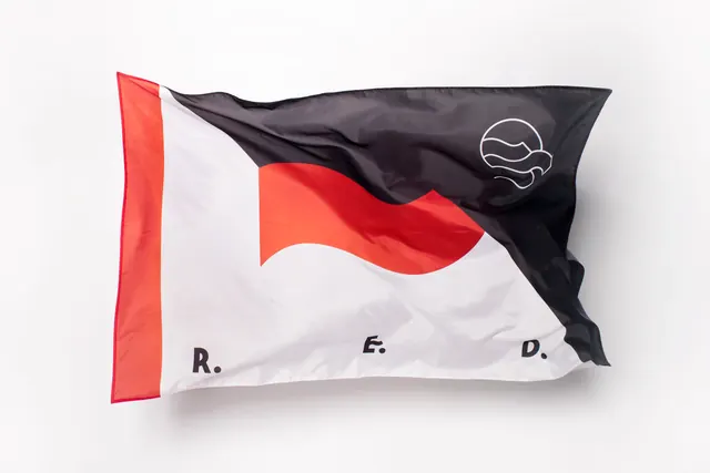 Abstract Flag Graphic, minimal, geometric, high-contrast