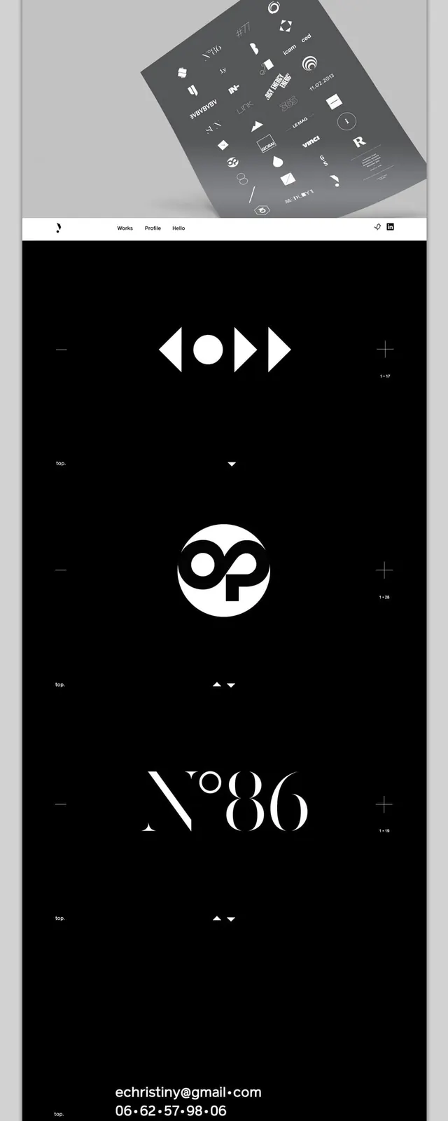 Monochrome Geometric Identity System, minimal, swiss, monochrome