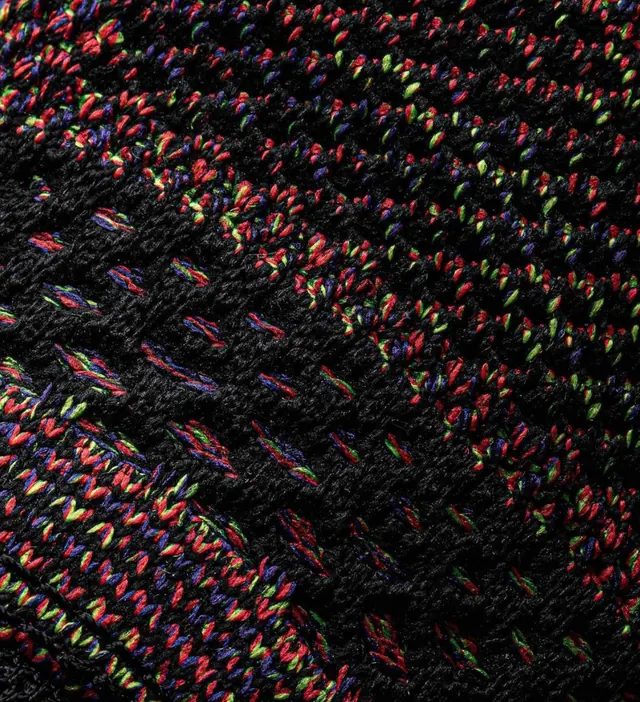 Abstract Geometric Knit Pattern, maximalist, geometric, dark