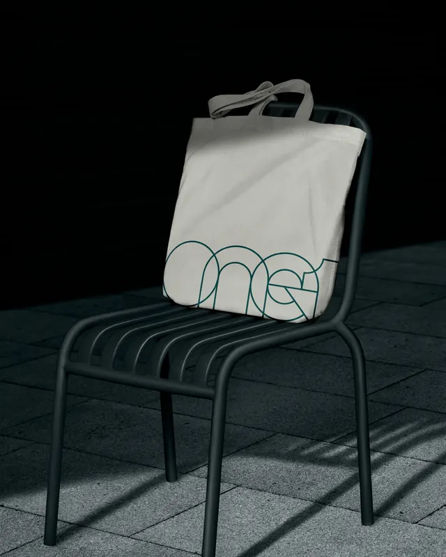 Minimalist Tote Bag Mockup, minimal, photographic, dark