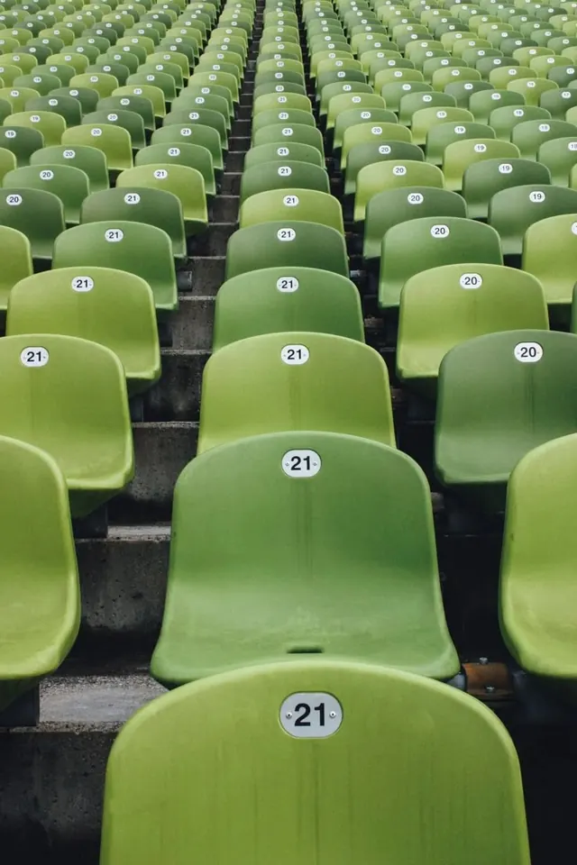Stadium Seating Pattern, geometric, minimal, vibrant
