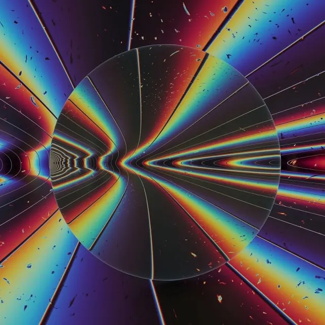 Abstract Geometric Light Tunnel, gradient-heavy, geometric, vibrant