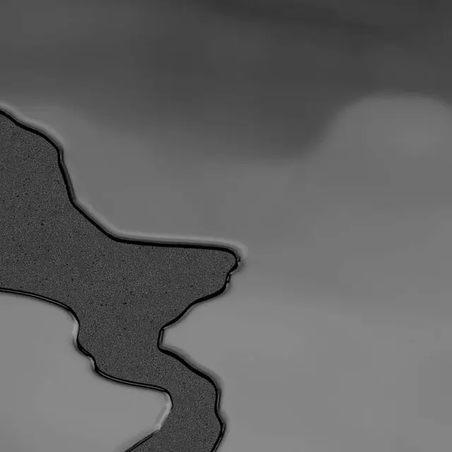 Abstract Liquid Shape, minimal, monochrome, monochrome