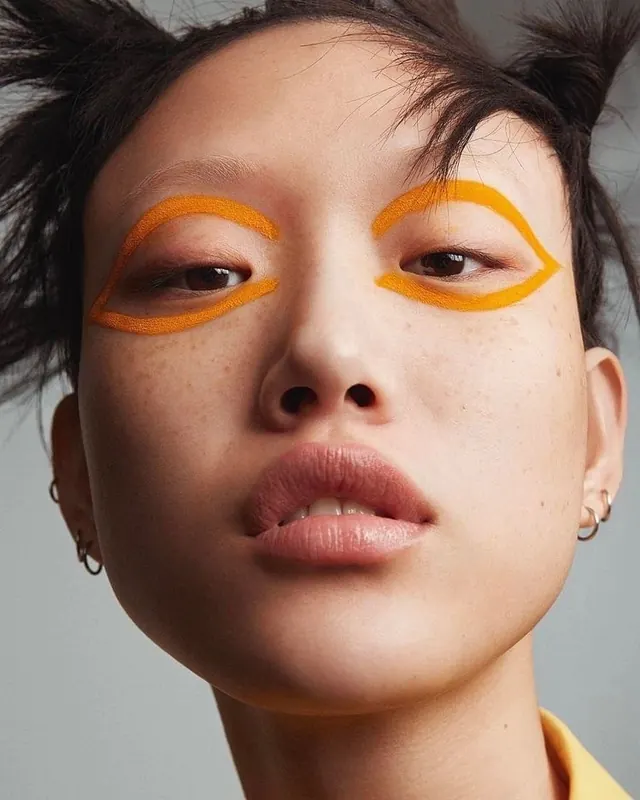 Avant-Garde Beauty Portrait, editorial, photographic, vibrant
