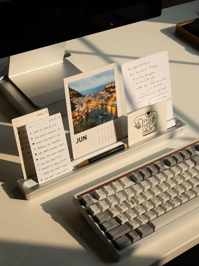 Portfolio Mockup with Photography and Typography, minimal, editorial, light