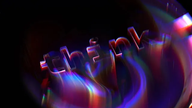 Iridescent Liquid 3D Abstract, glassmorphism, gradient-heavy, dark