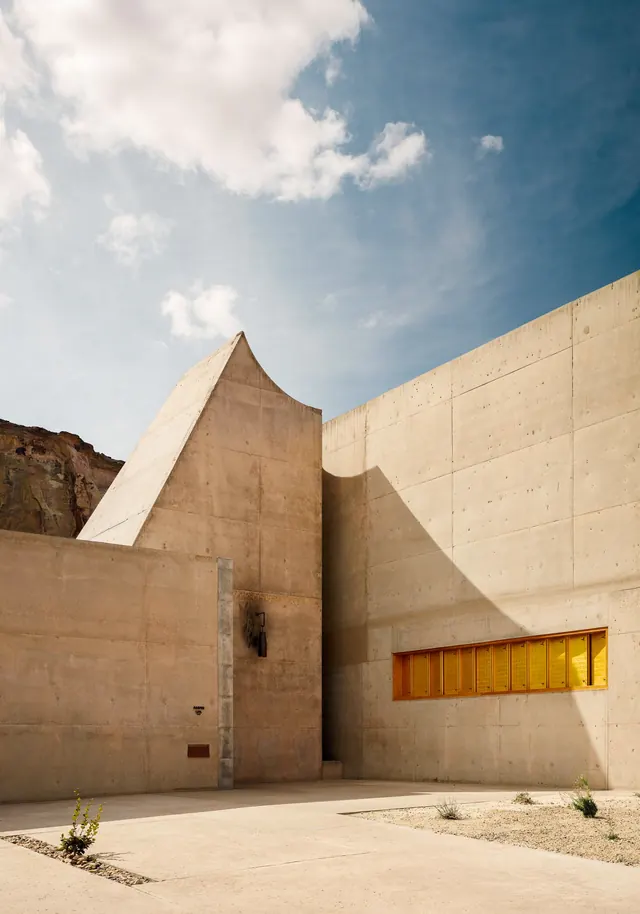 Modernist Architectural Structure, minimal, brutalist, muted